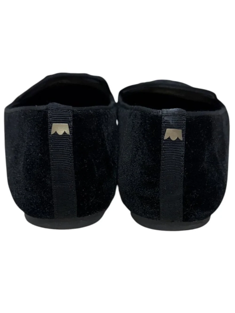 Birdies Starling Women's Slip On Black Velvet Flat Loafer Size 6
